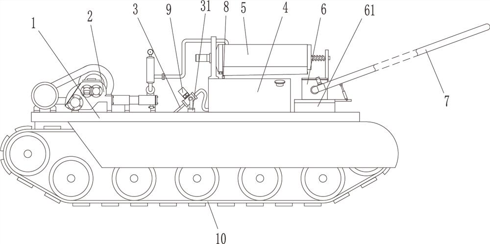 A river channel dredging equipment with a silt water removal mechanism