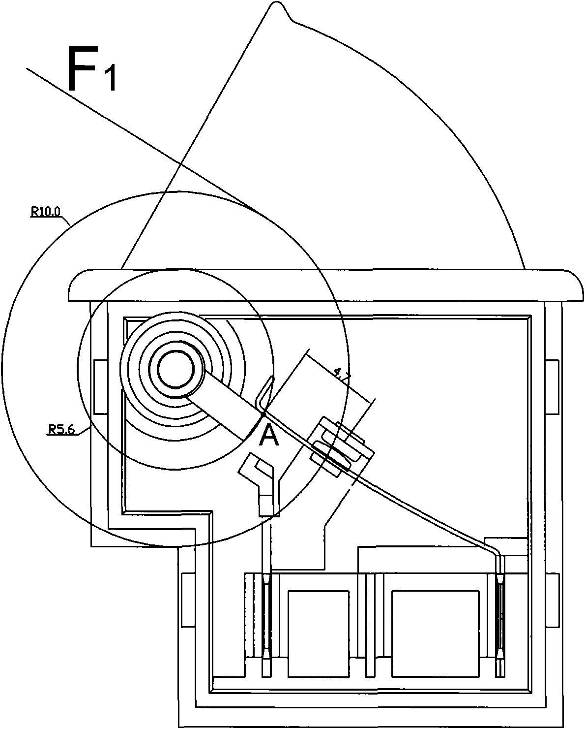 Refrigerator door switch