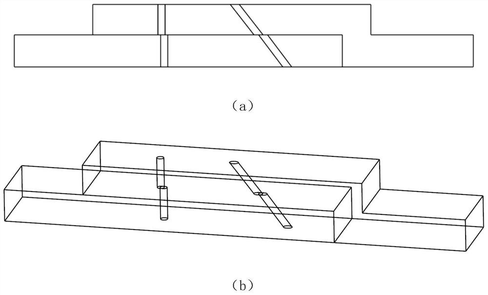 Air film hole inlet and outlet groove structure for lap joint laminate contact surface