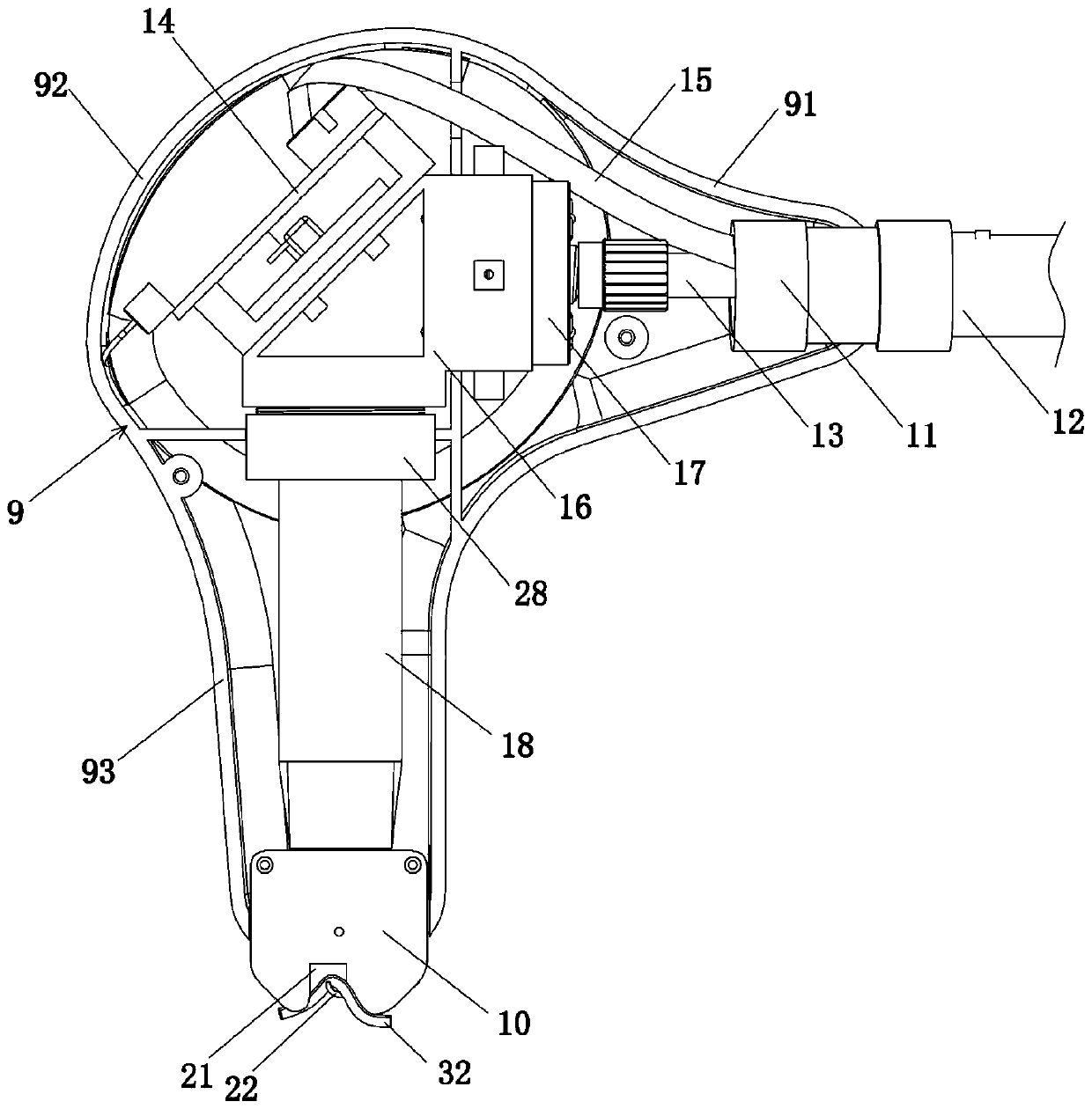 Optical coherence tomography imaging handheld probe