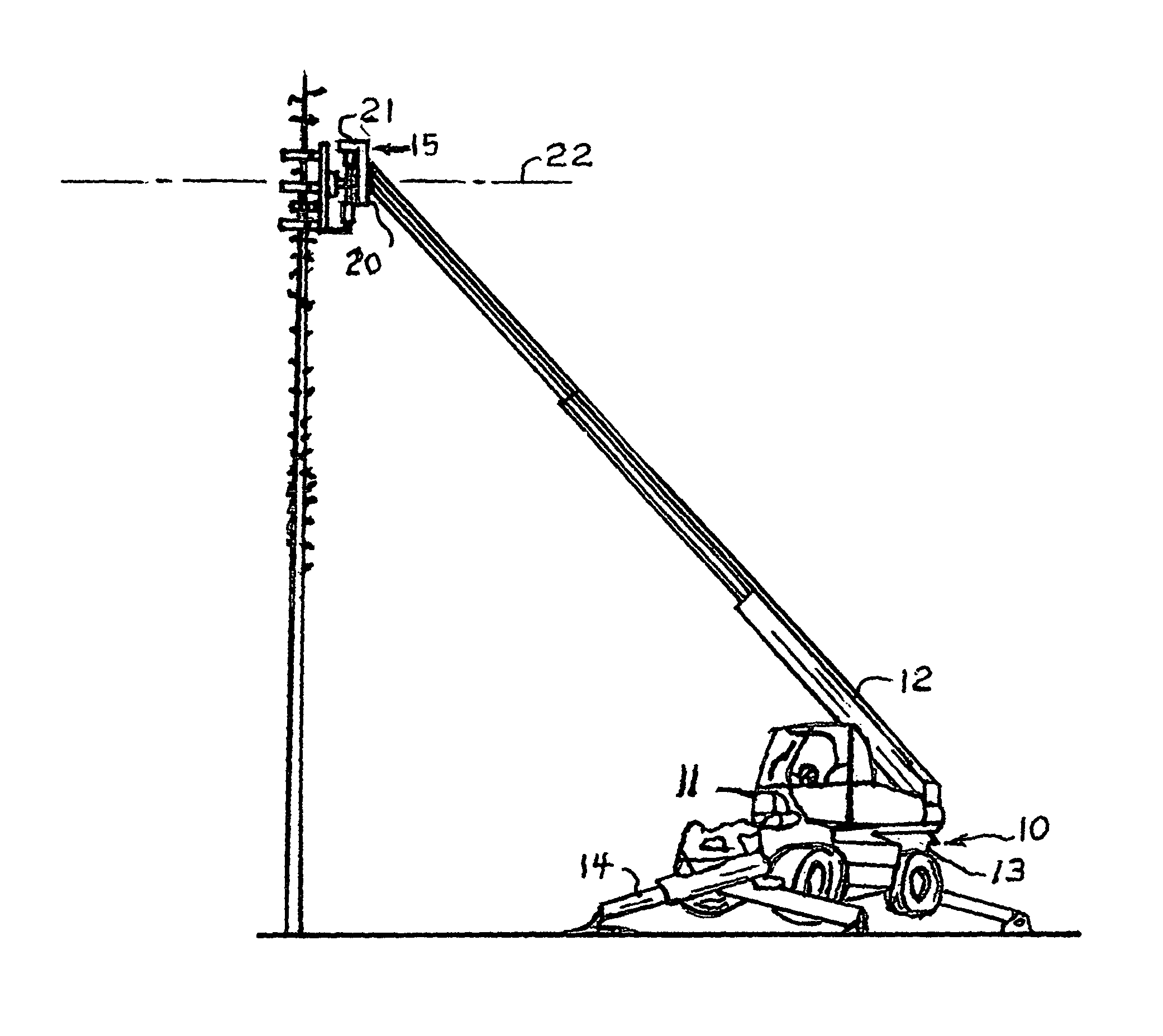 Nonbinding tree harvesting apparatus and method