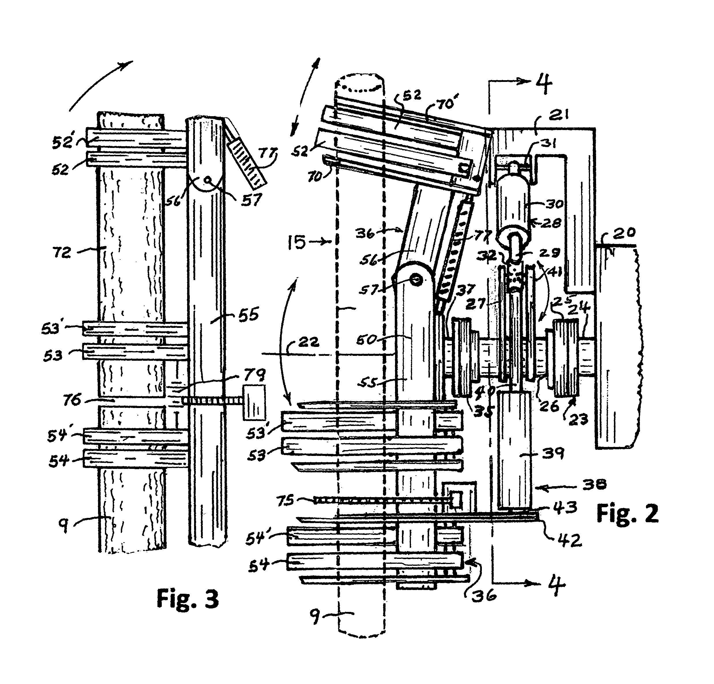 Nonbinding tree harvesting apparatus and method