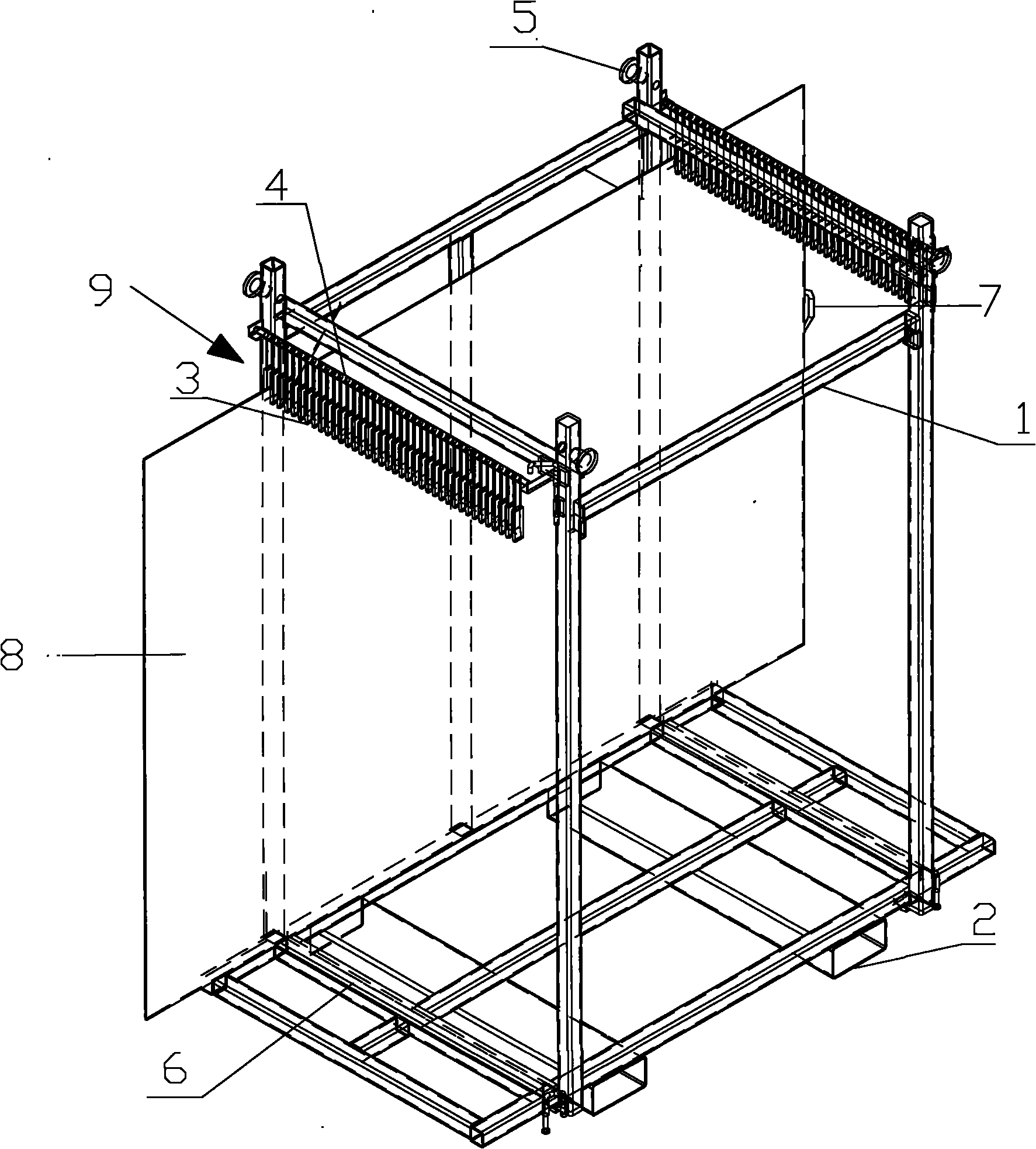 Glass storage and transport device