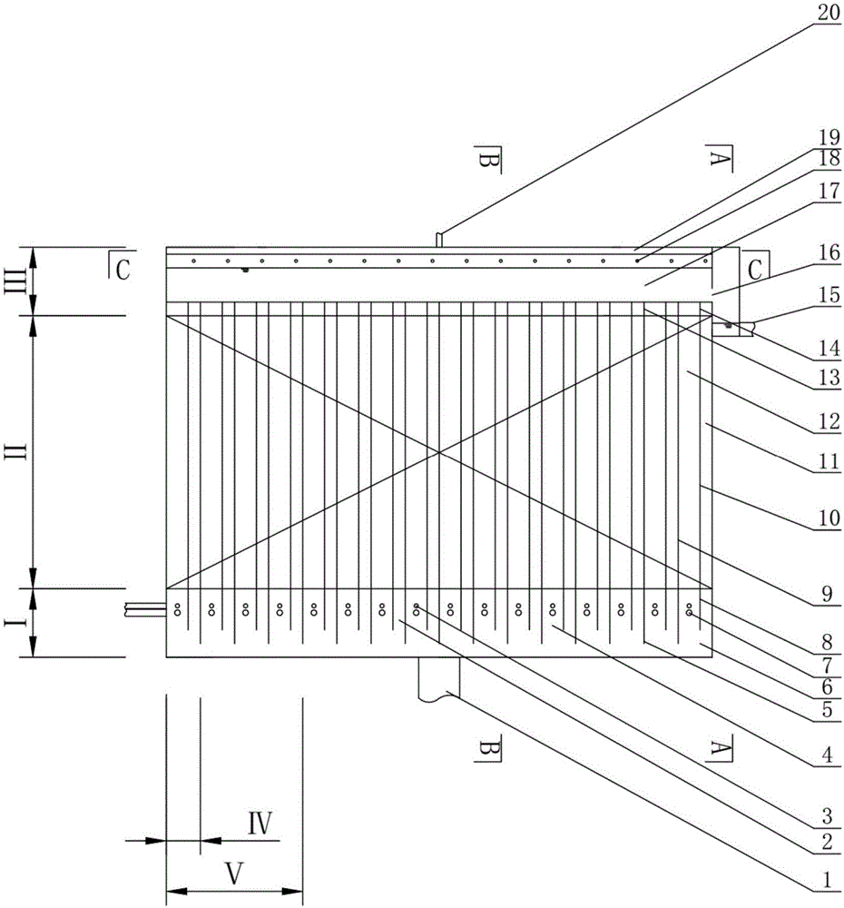 Module combination type microcirculation biological nitrogen removal reactor and method thereof