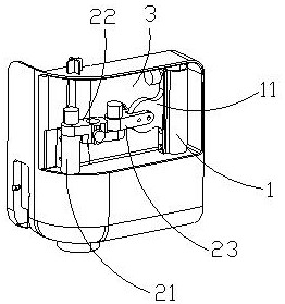 Hidden type fort support of fishing box and fishing box