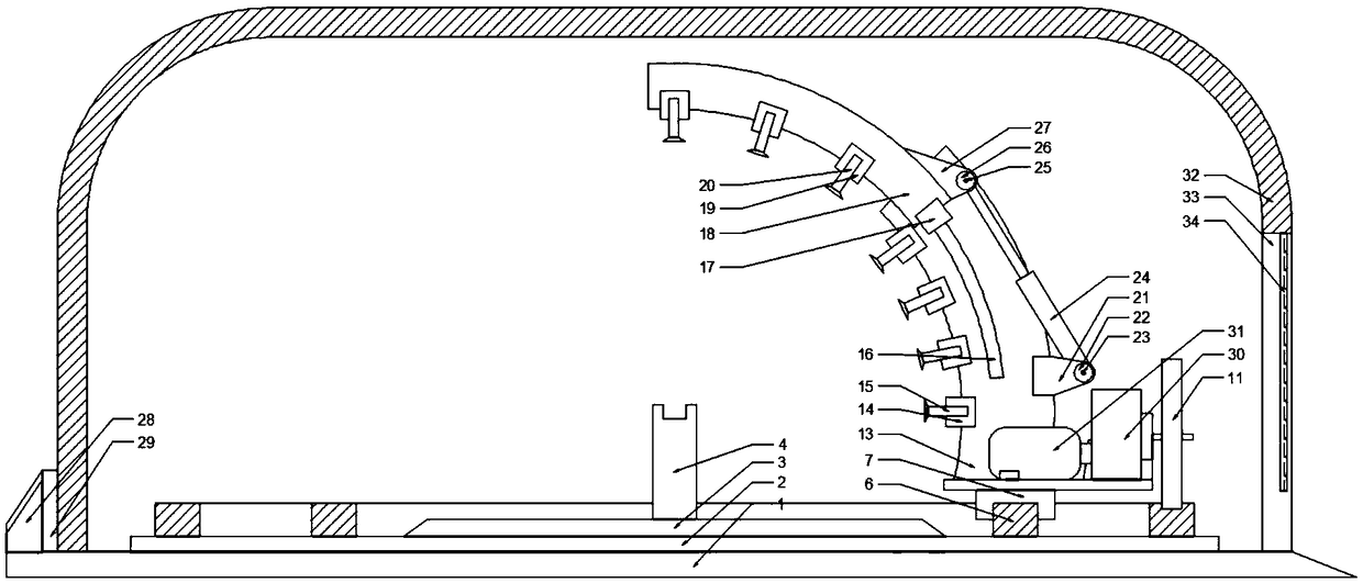 All-direction paint spraying device