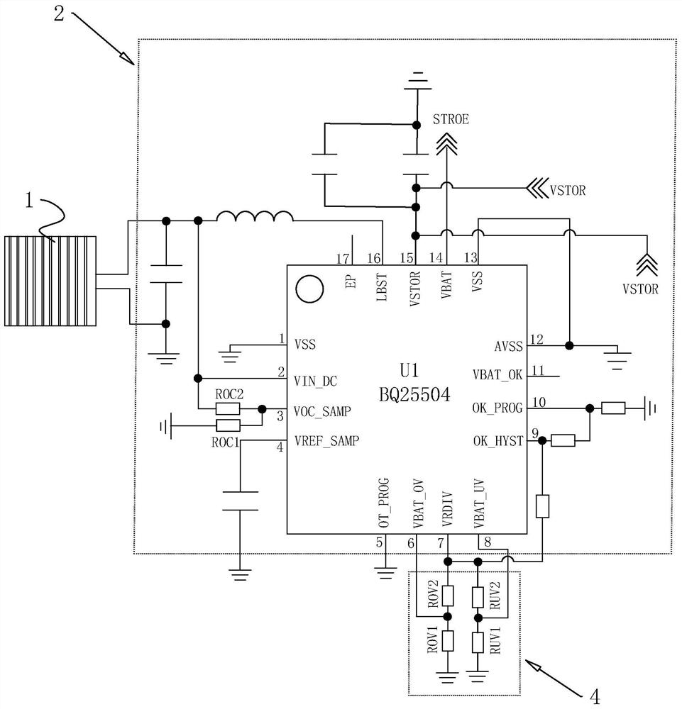 Photovoltaic micro-energy acquisition system and hybrid energy storage automatic charging and discharging control method thereof