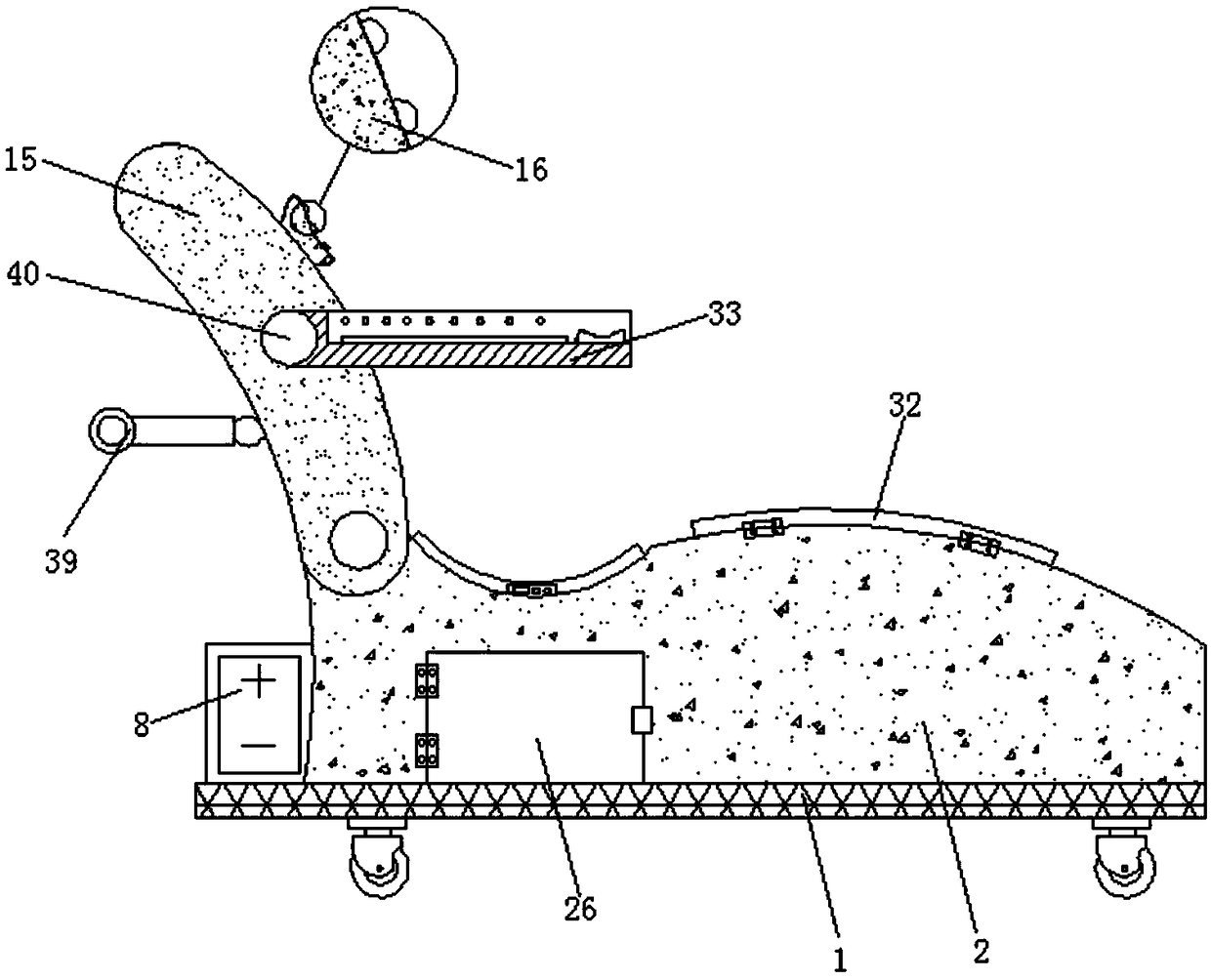 Convenient-adjusting orthopaedics nursing device