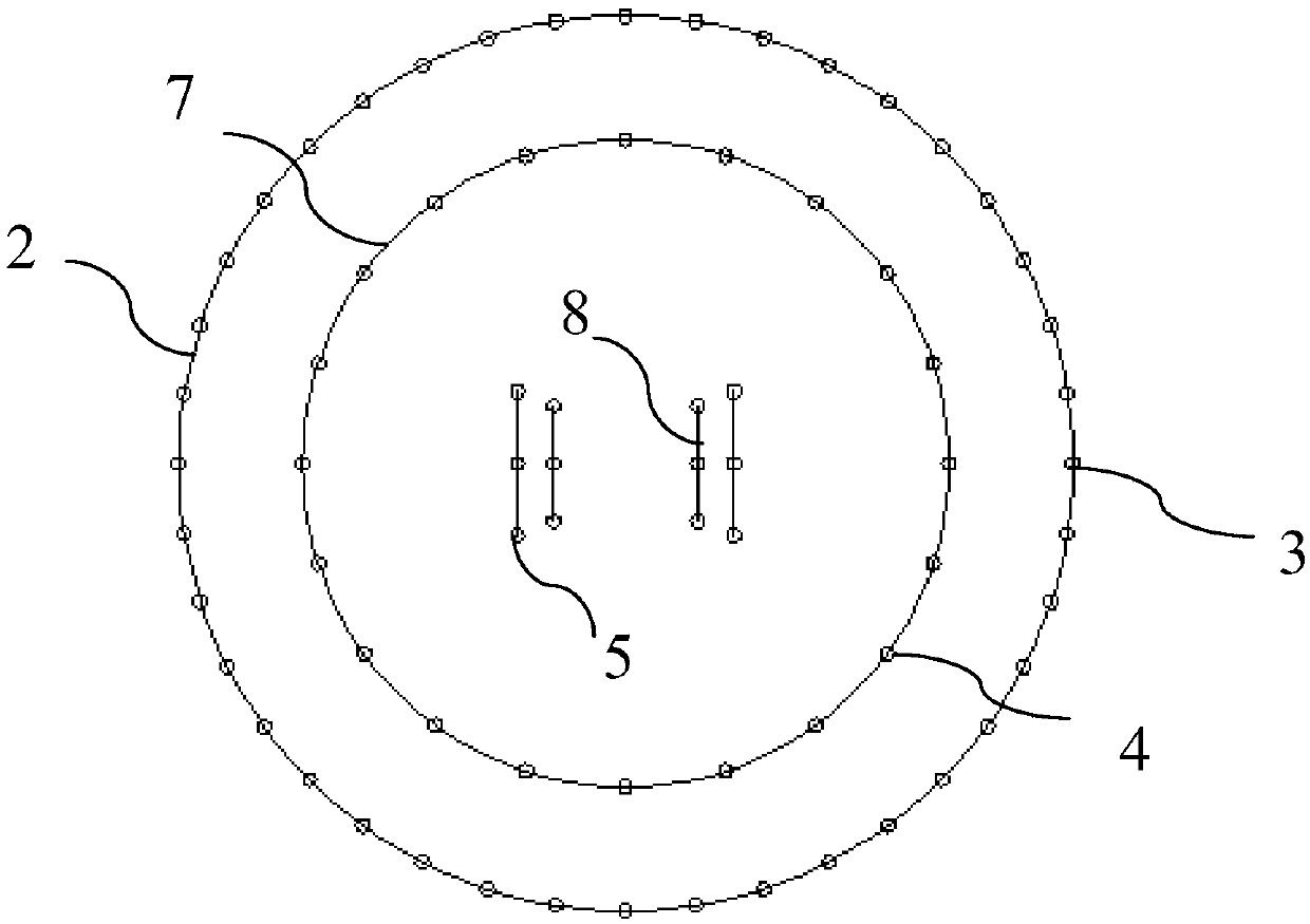 Round small-section tunnel excavation profile control construction method