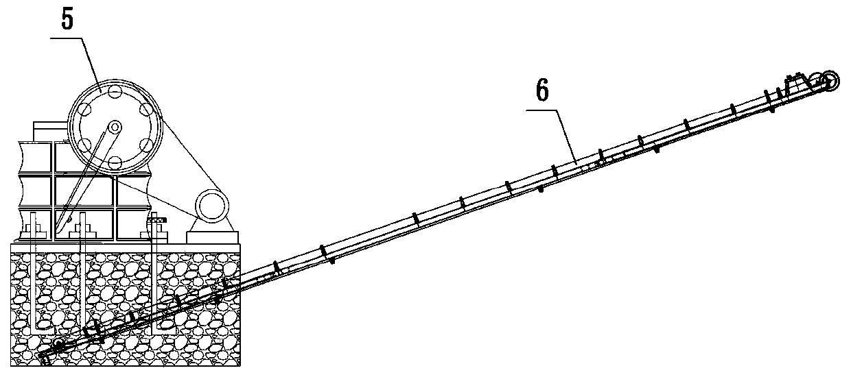 Comprehensive recycling process of second zinc oxide rotary kiln tailings and production line of comprehensive recycling process