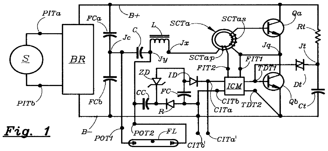 FET-bipolar electronic ballast