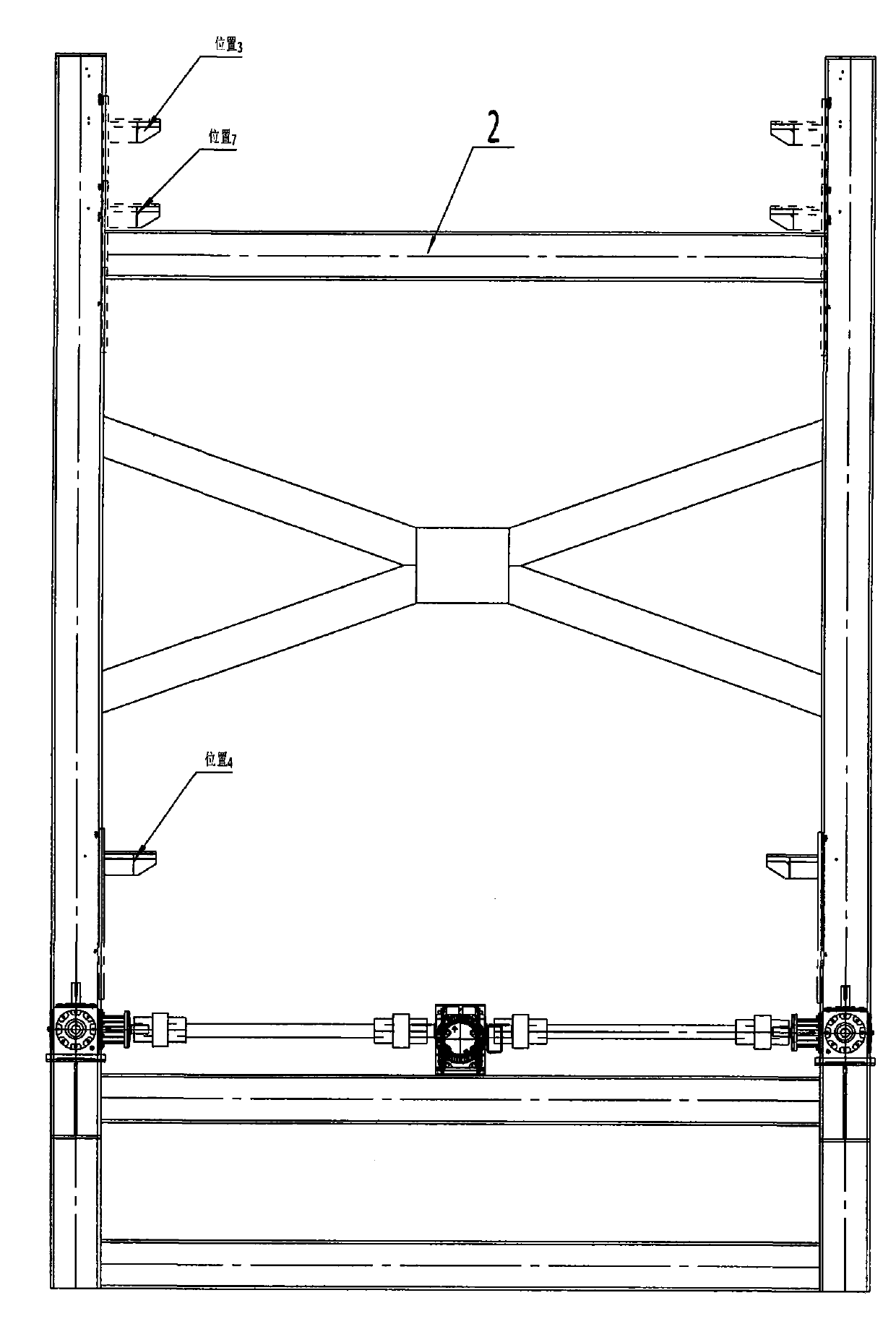 Circulation method and device of bridge type sintering machine