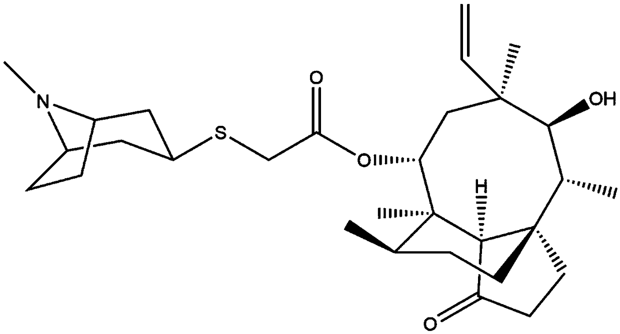 Pleuromutilin compound and preparation method and application thereof