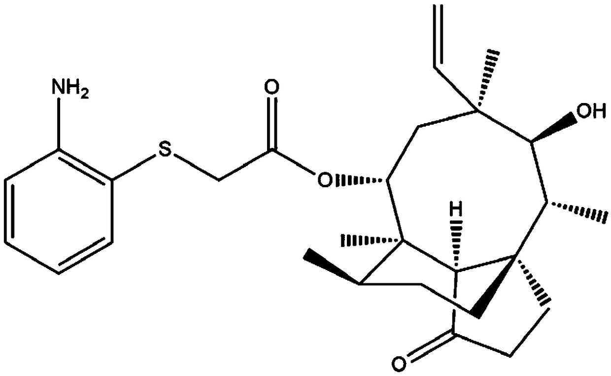 Pleuromutilin compound and preparation method and application thereof