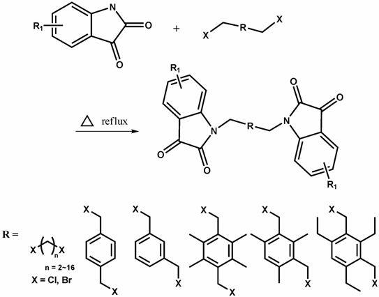 Multi-nitrogen substituted isatin derivative and synthetic method of multi-nitrogen substituted isatin derivative