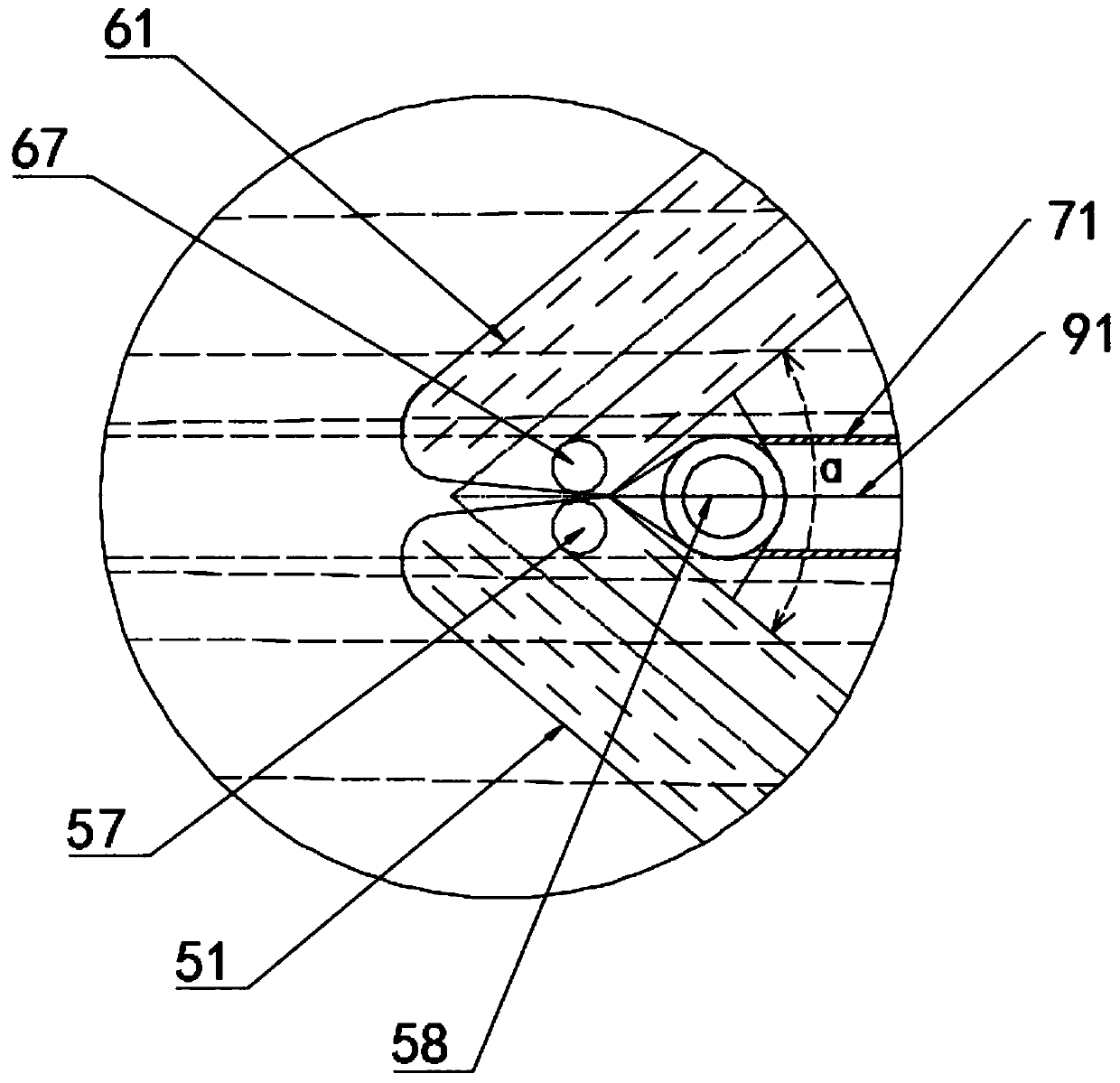 Retractable cutting and suturing machine