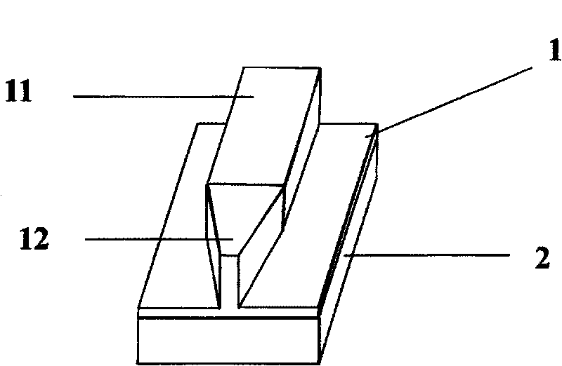 Free-etching oxidation manufacturing method of SOI submicron ridge optical waveguide back-taper coupler