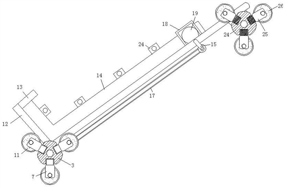 Device for conveniently transferring materials for interior decoration