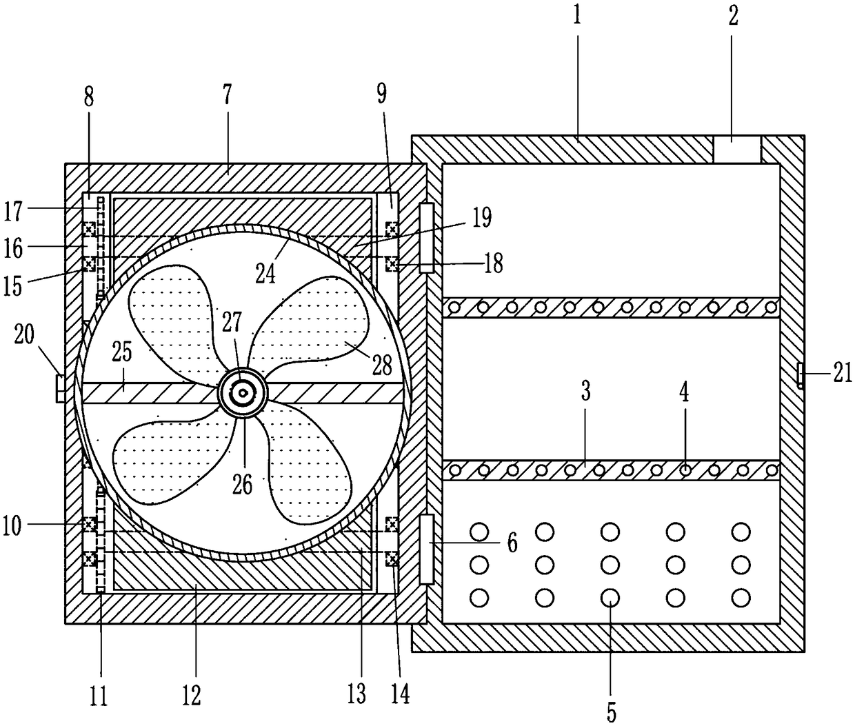 Heat-dissipating power distribution cabinet for electric equipment