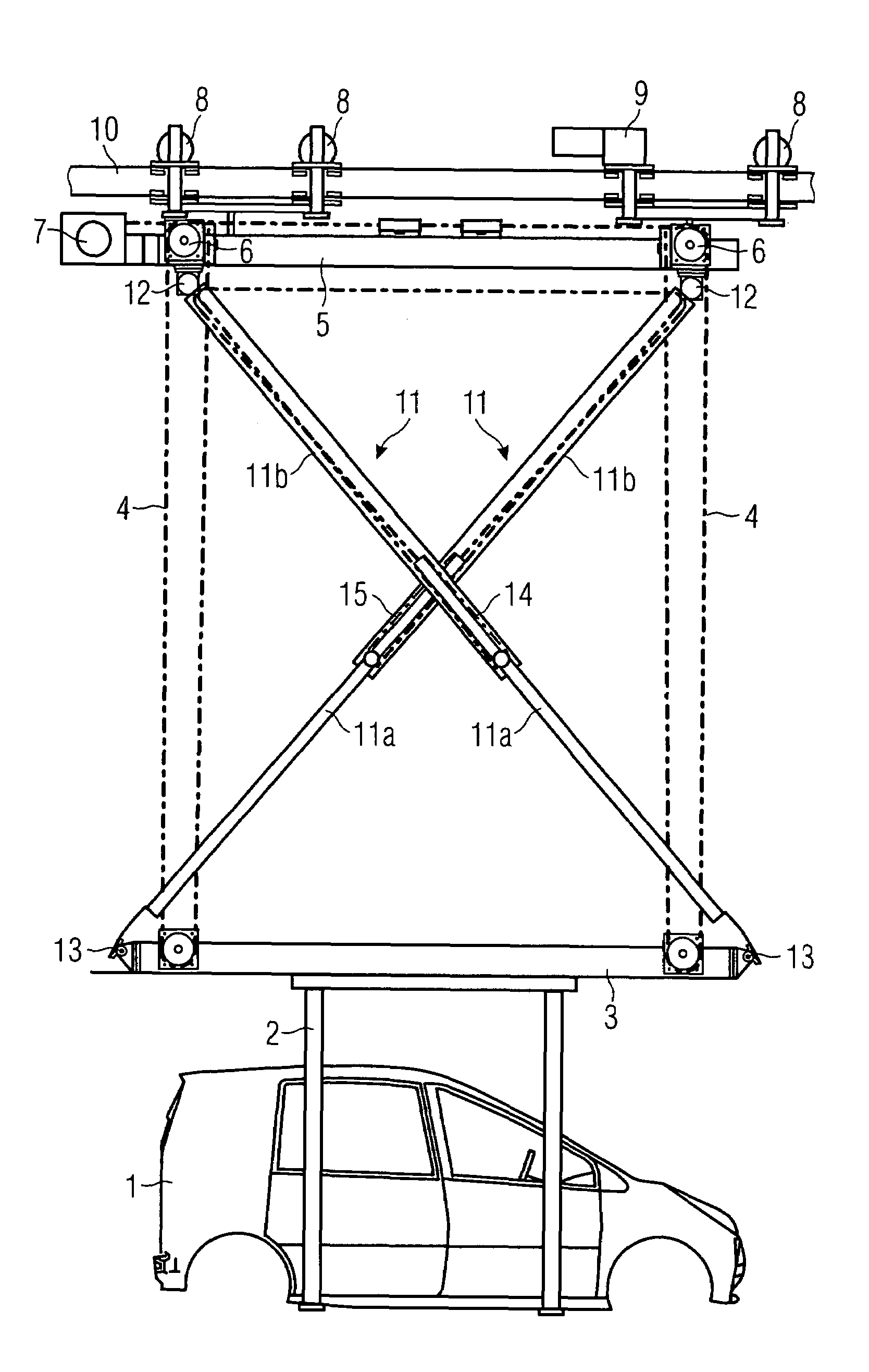 Device for lifting and stabilizing loads