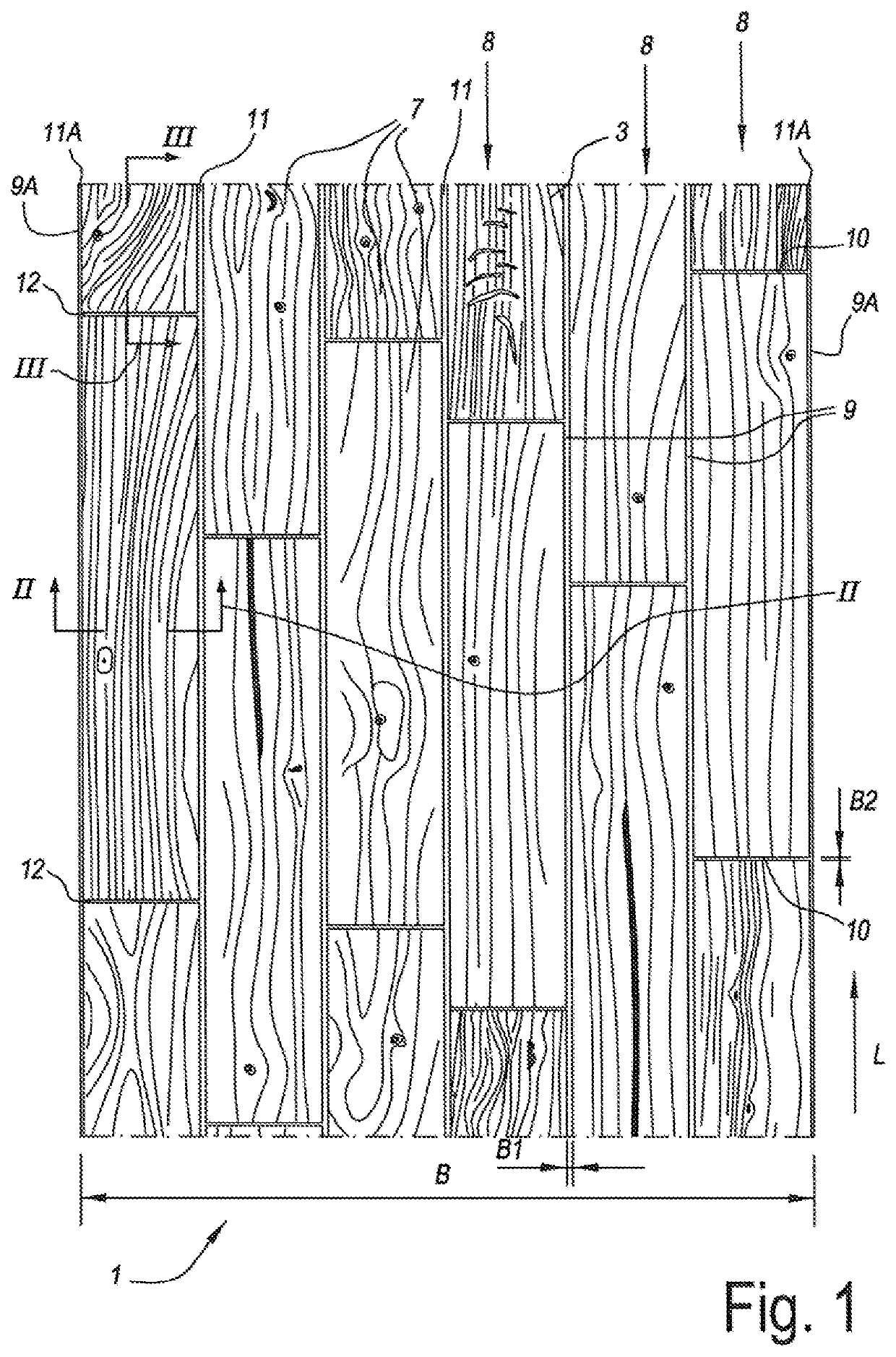 Floor covering material and method for manufacturing same