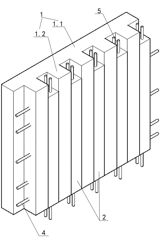 Structural heat-preservation integrated external wallboard, connecting structure and manufacturing method of structural heat-preservation integrated external wallboard