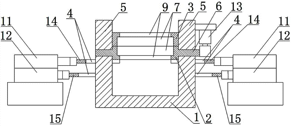 Automatic turning clamp saving space