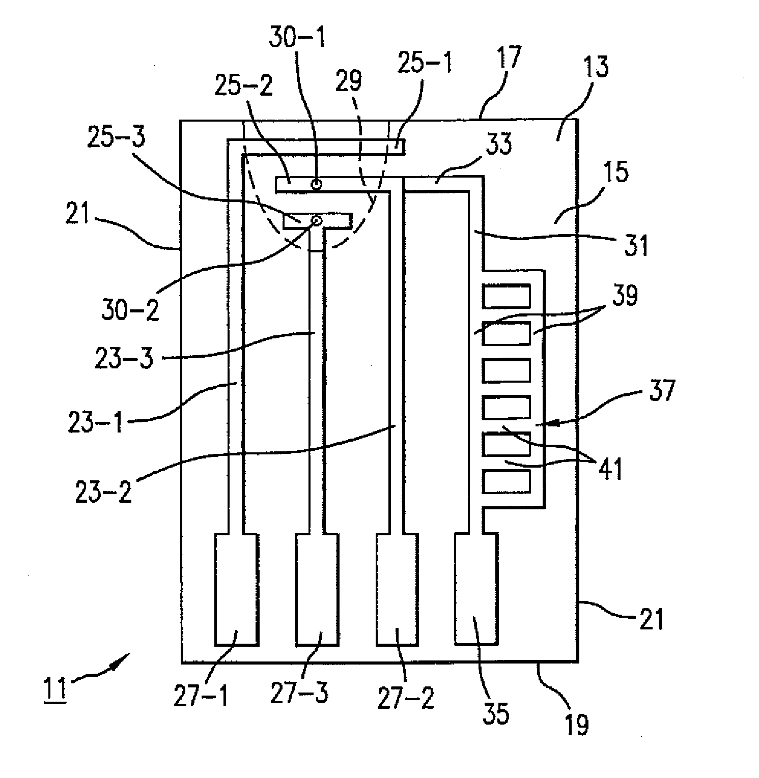 Analyte test sensor and method of manufacturing the same