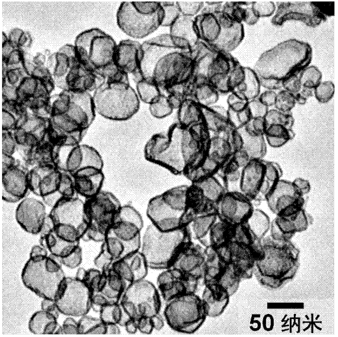 Hollow porous spherical platinum-silver alloy nano-material and preparation method for same