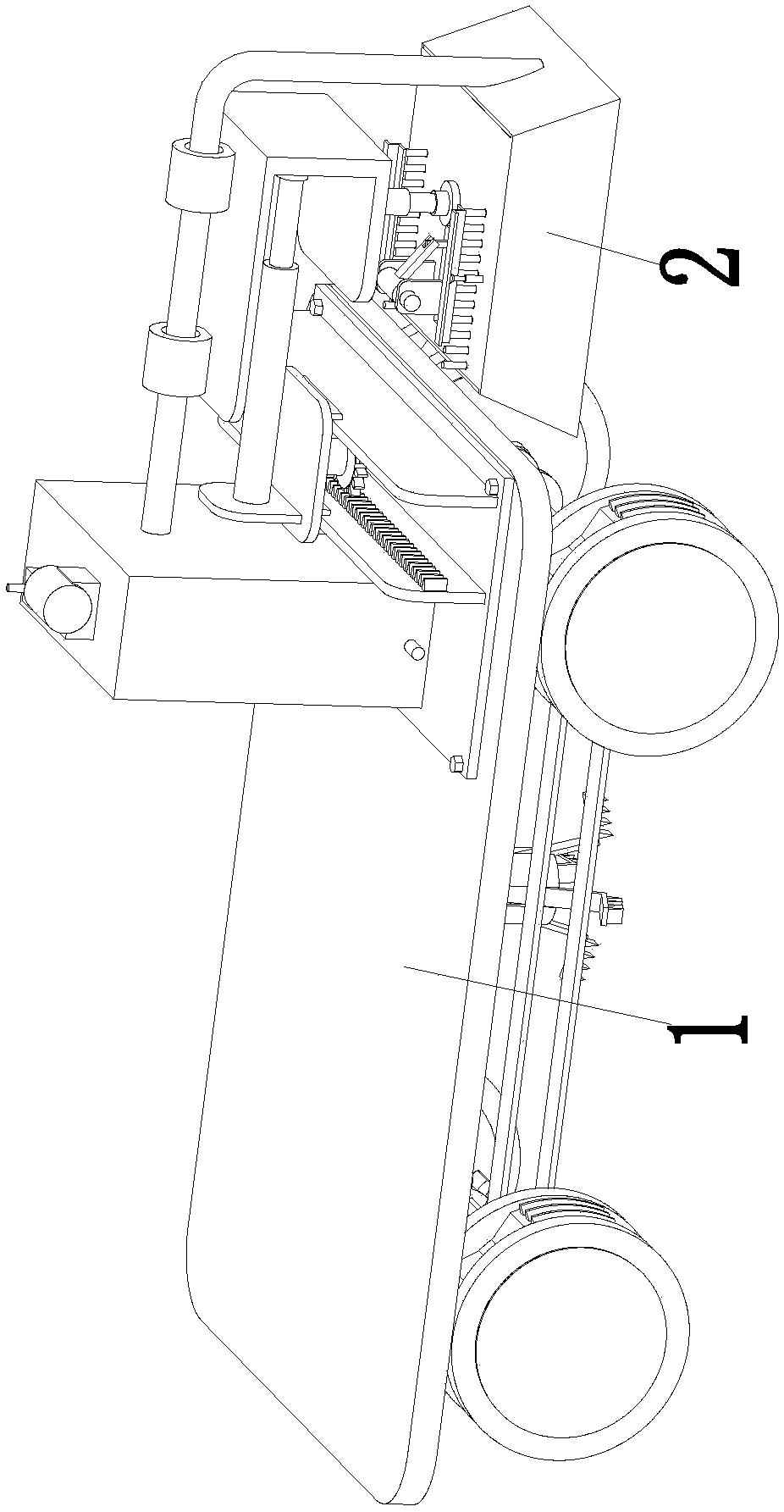 Automatic shot blasting construction machine for constructing municipal alphabet concrete road pavement