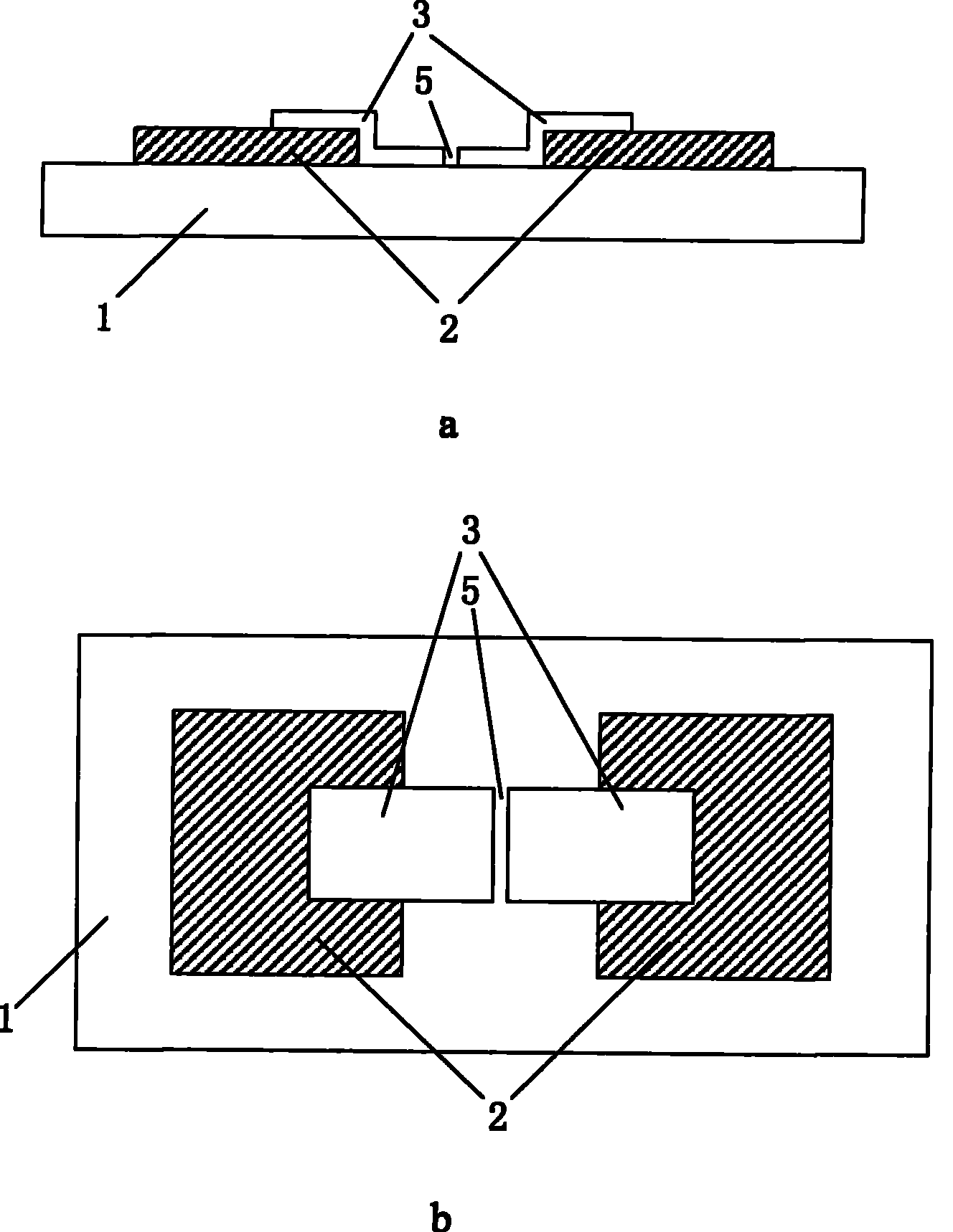 Construction of surface conductive field emission electronic source conductive film