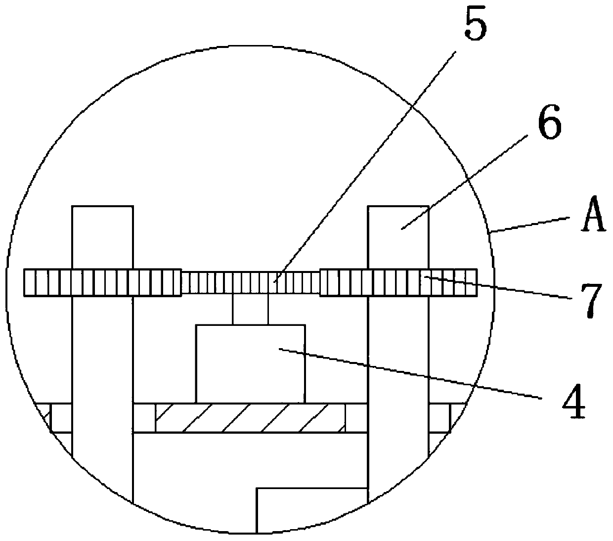 Multi-stage treatment and purification device for underground water pollution