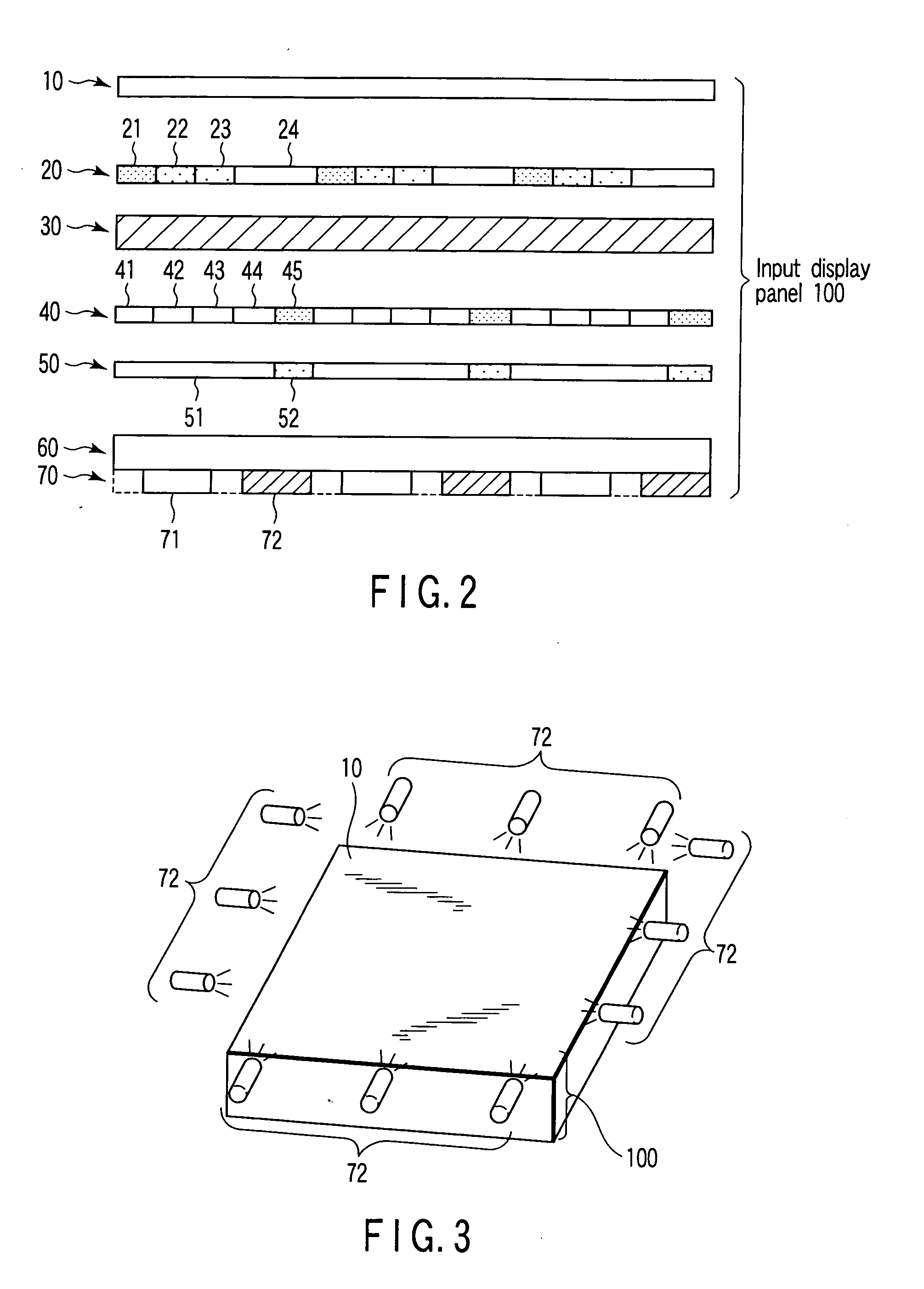 Input display apparatus and input display panel