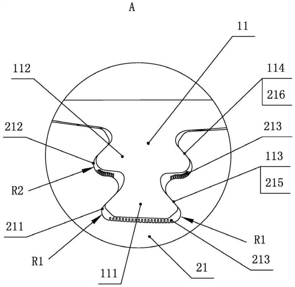 A turbine rotor device with enhanced cooling structure