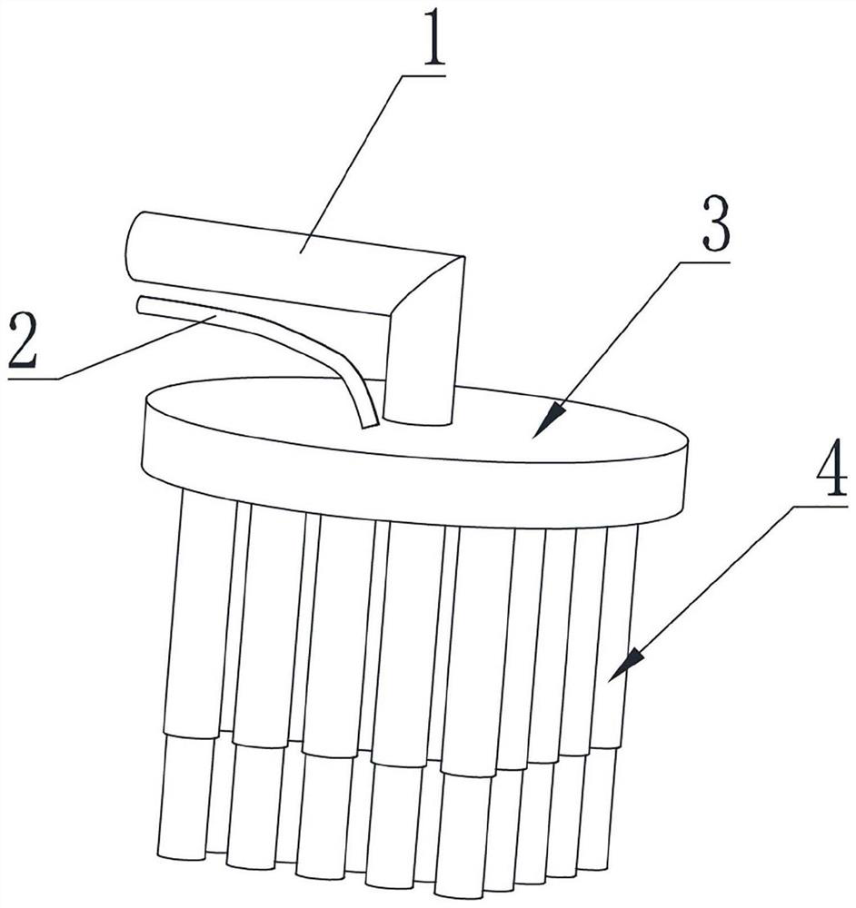 A composite material automatic lay-up execution device