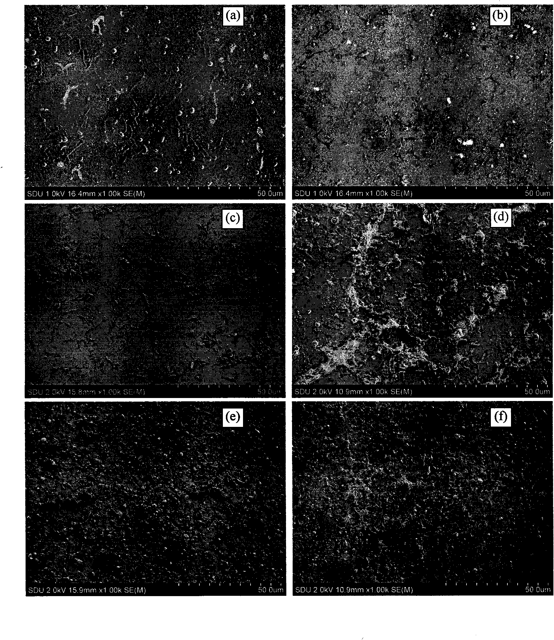 Hydroxylapatite-bioglass film and preparation technology thereof