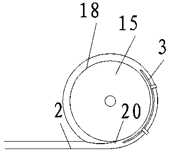 A feeding device for a diode lead correction device