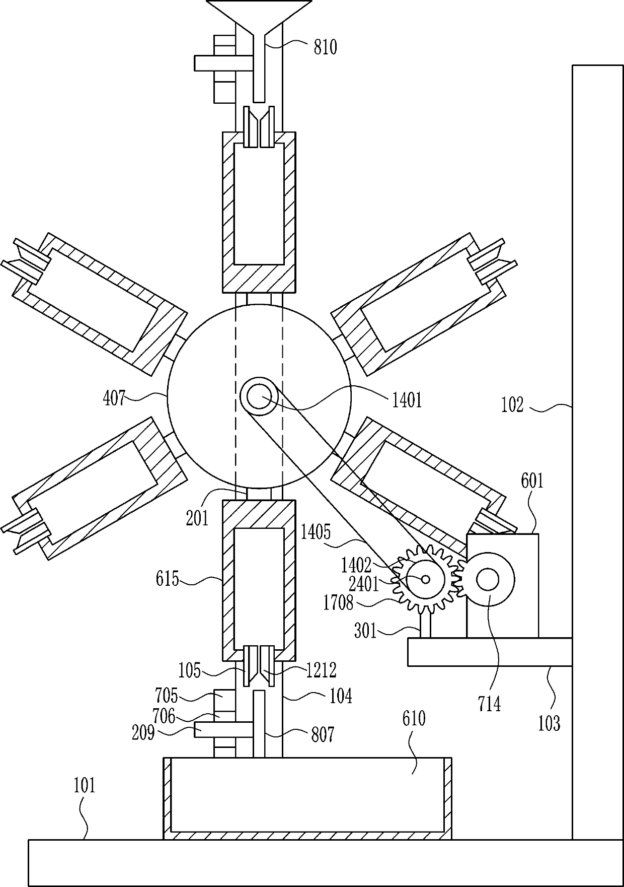 Medical medicinal liquid preparing mixing and stirring equipment with independent stirring container