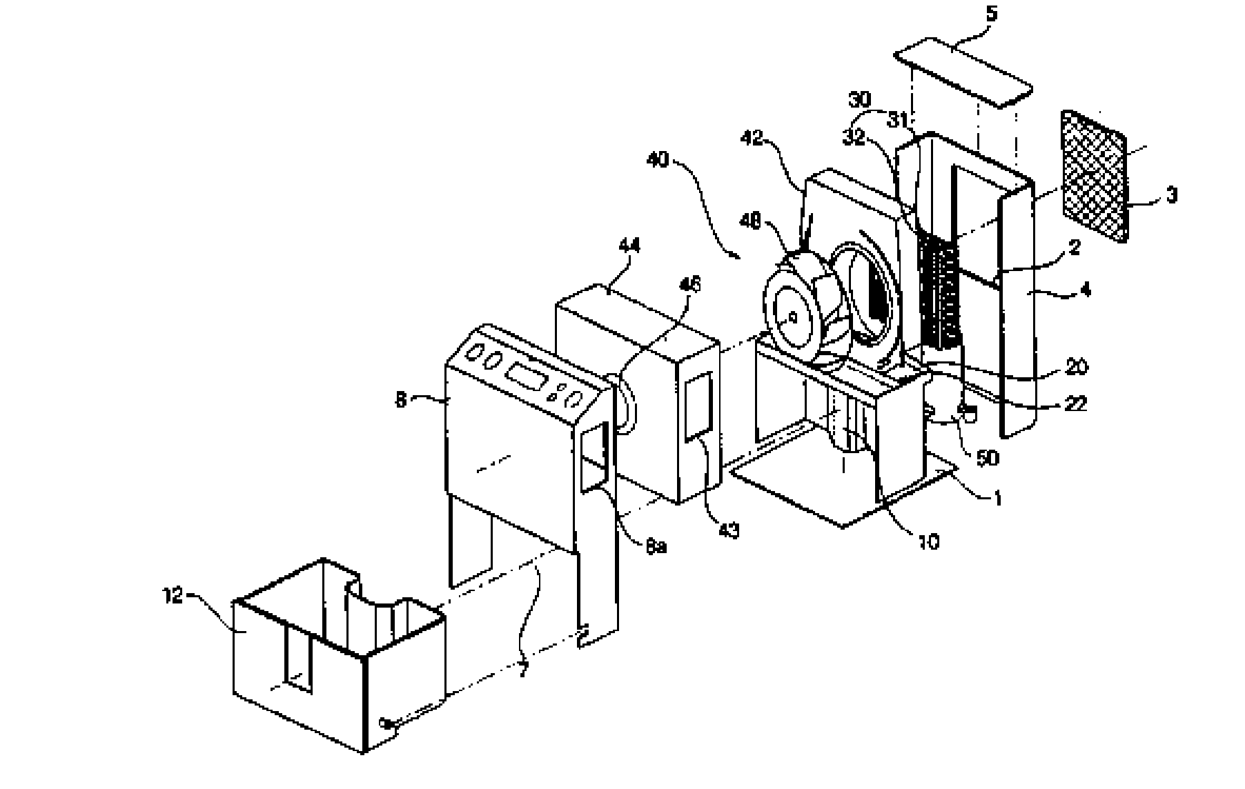 Water receiving disc of dehumidifier