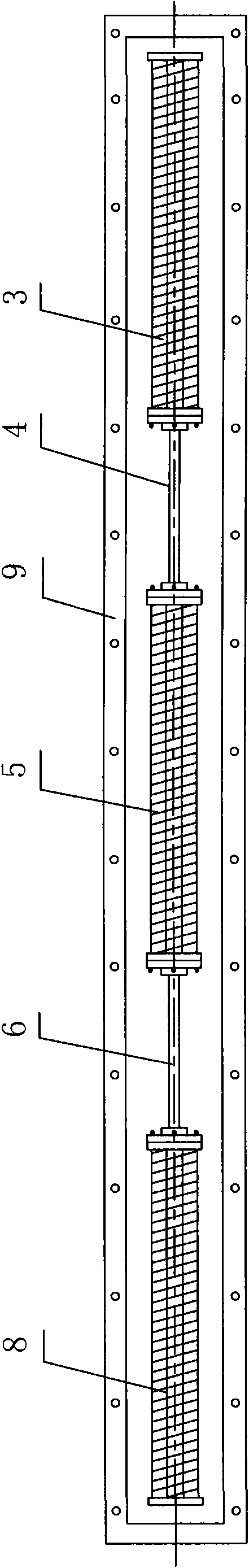 Production process of short tubular piles