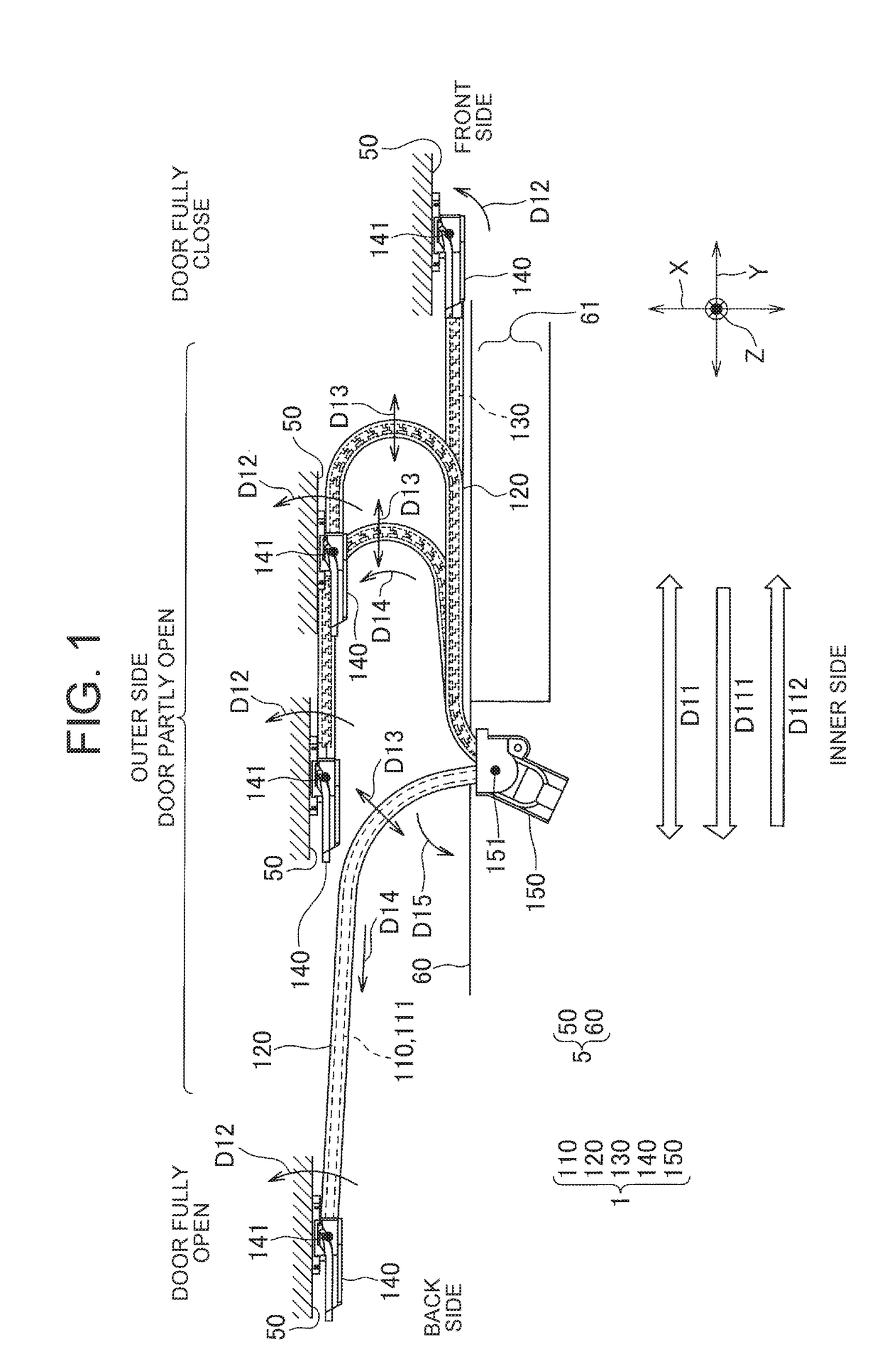 Curvature regulating member and power supply device