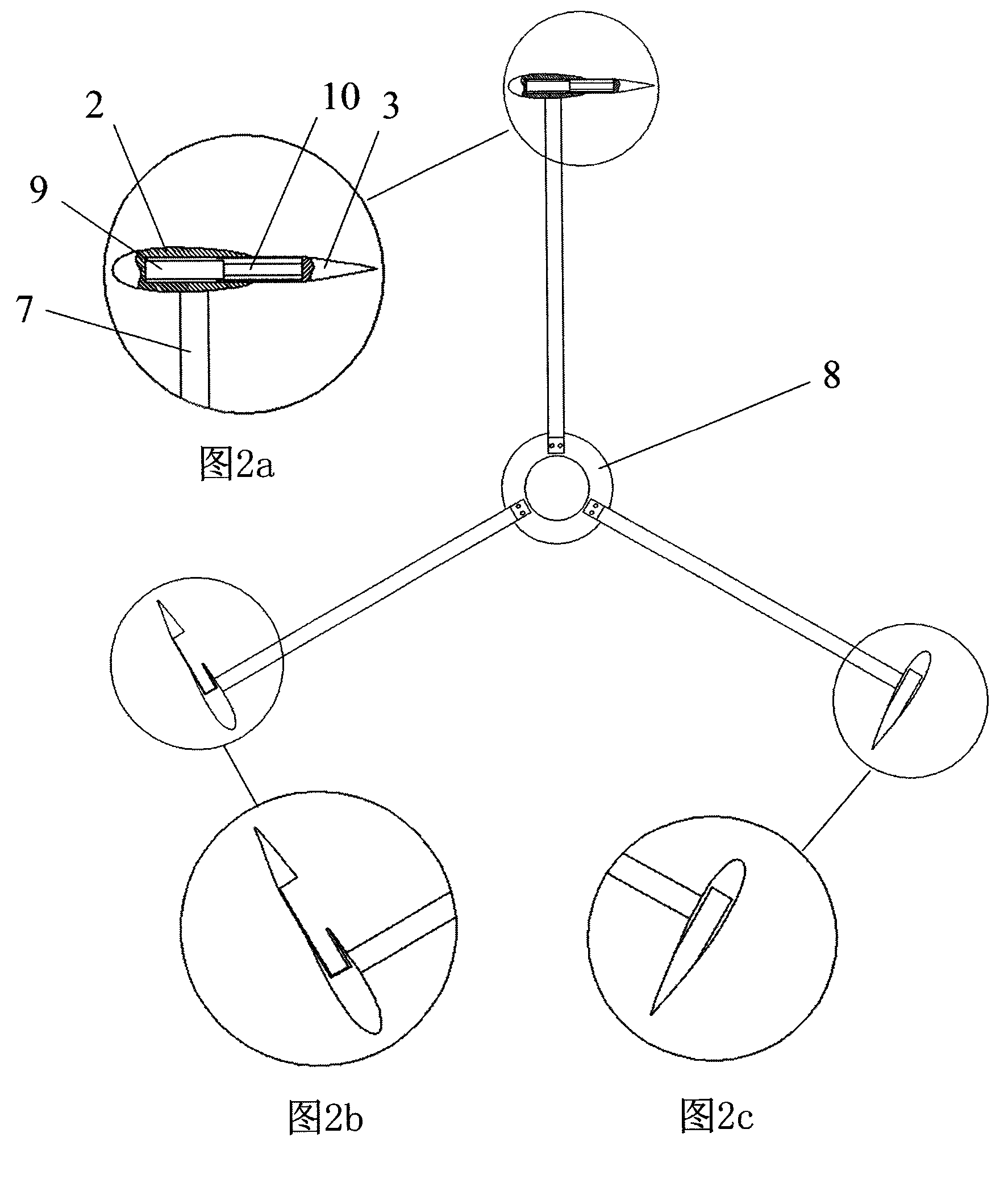 Solidity variable wind rotor of vertical axis wind power generator