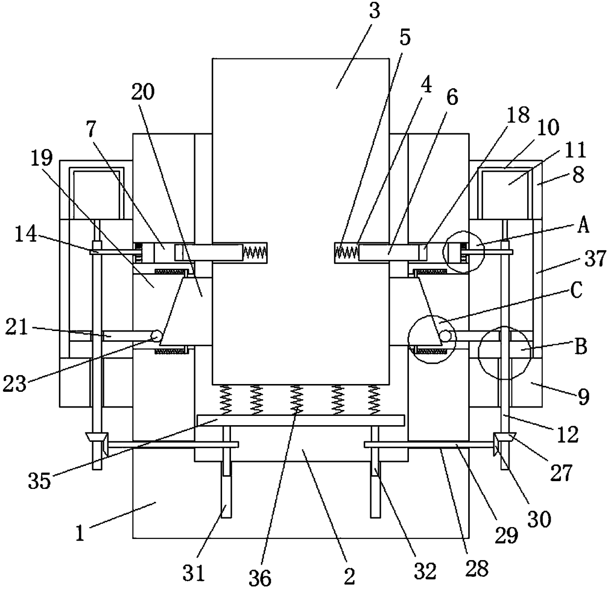 Full-suspension vibration avoiding type full-automatic washer dryer combo