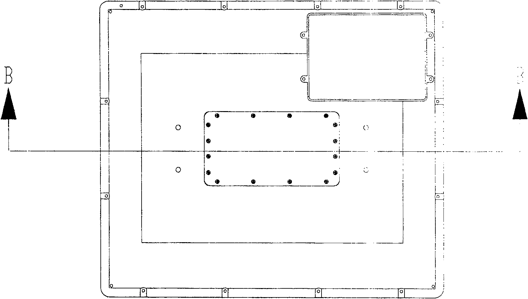 Portable electronic apparatus vibration damping structure and notebook-type computer