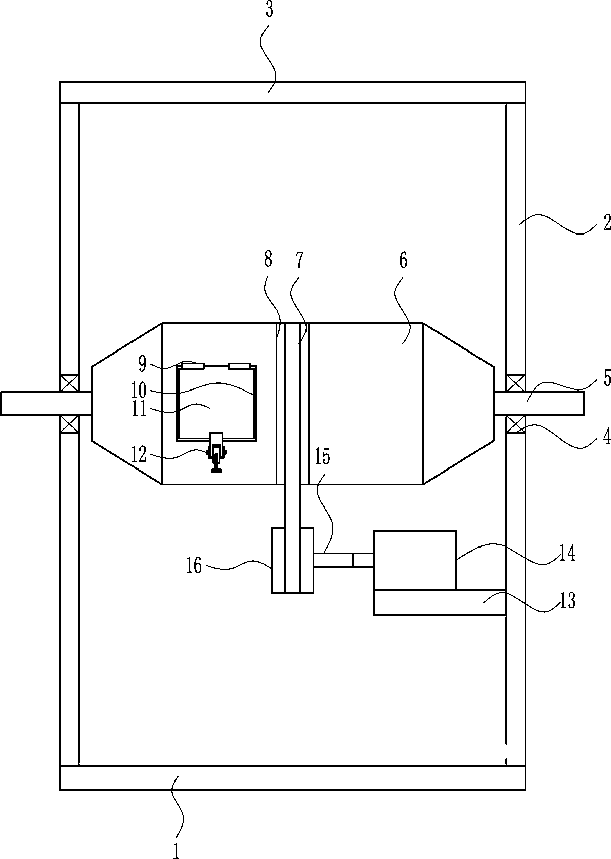 Closed sewage treatment device for factory