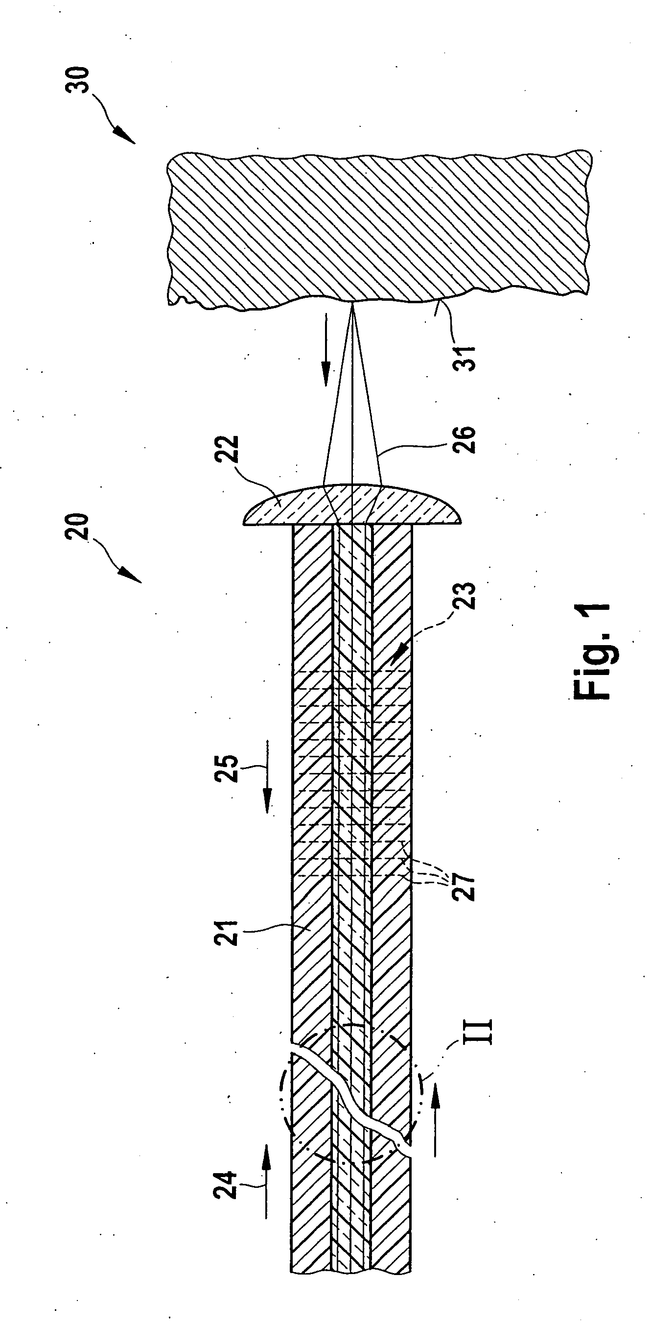 Fiber optic sensor head and interferometric measuring system