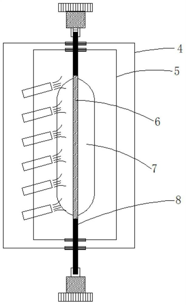 Polarization-maintaining base material with simple section structure and efficient preparation method of polarization-maintaining base material