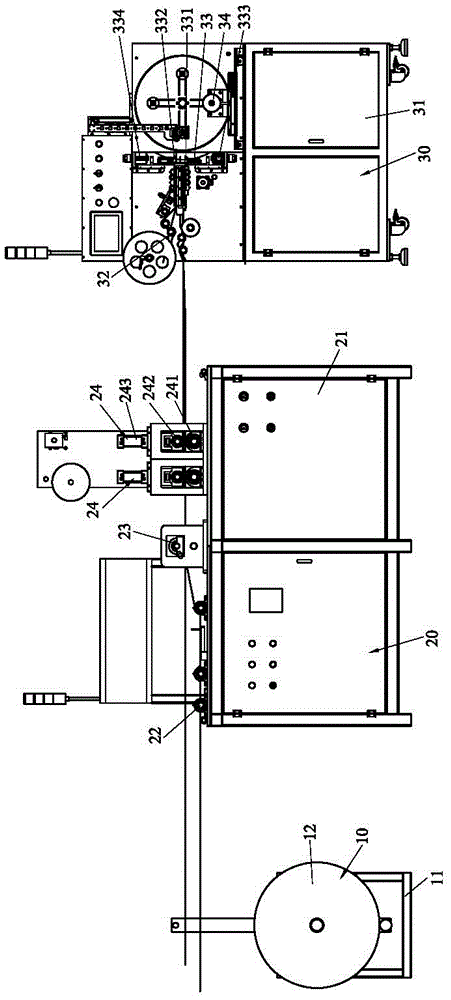 Velcro automatic winding machine