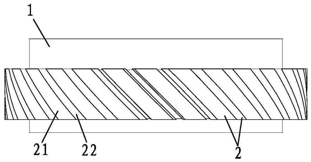 Helical-tooth split-tooth roller