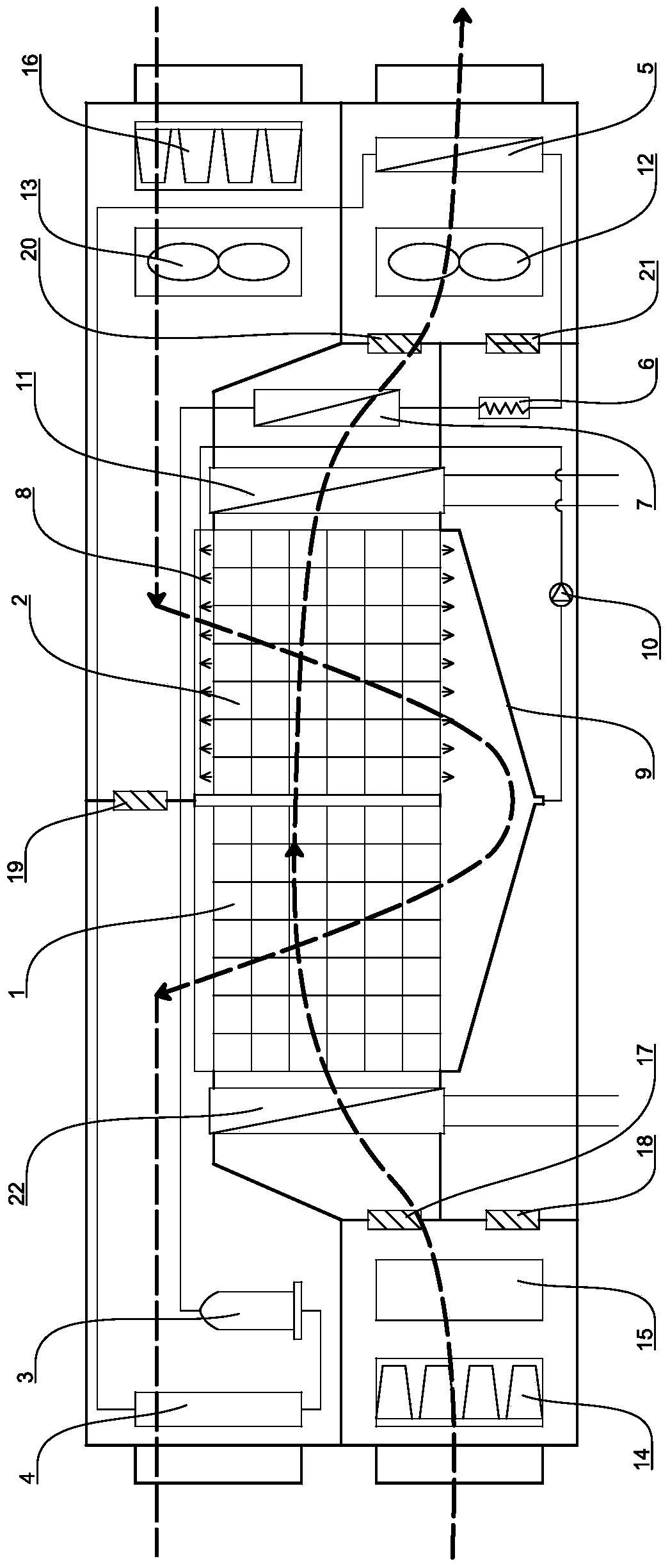 A kind of intelligent fresh air unit with double plate and double cold source